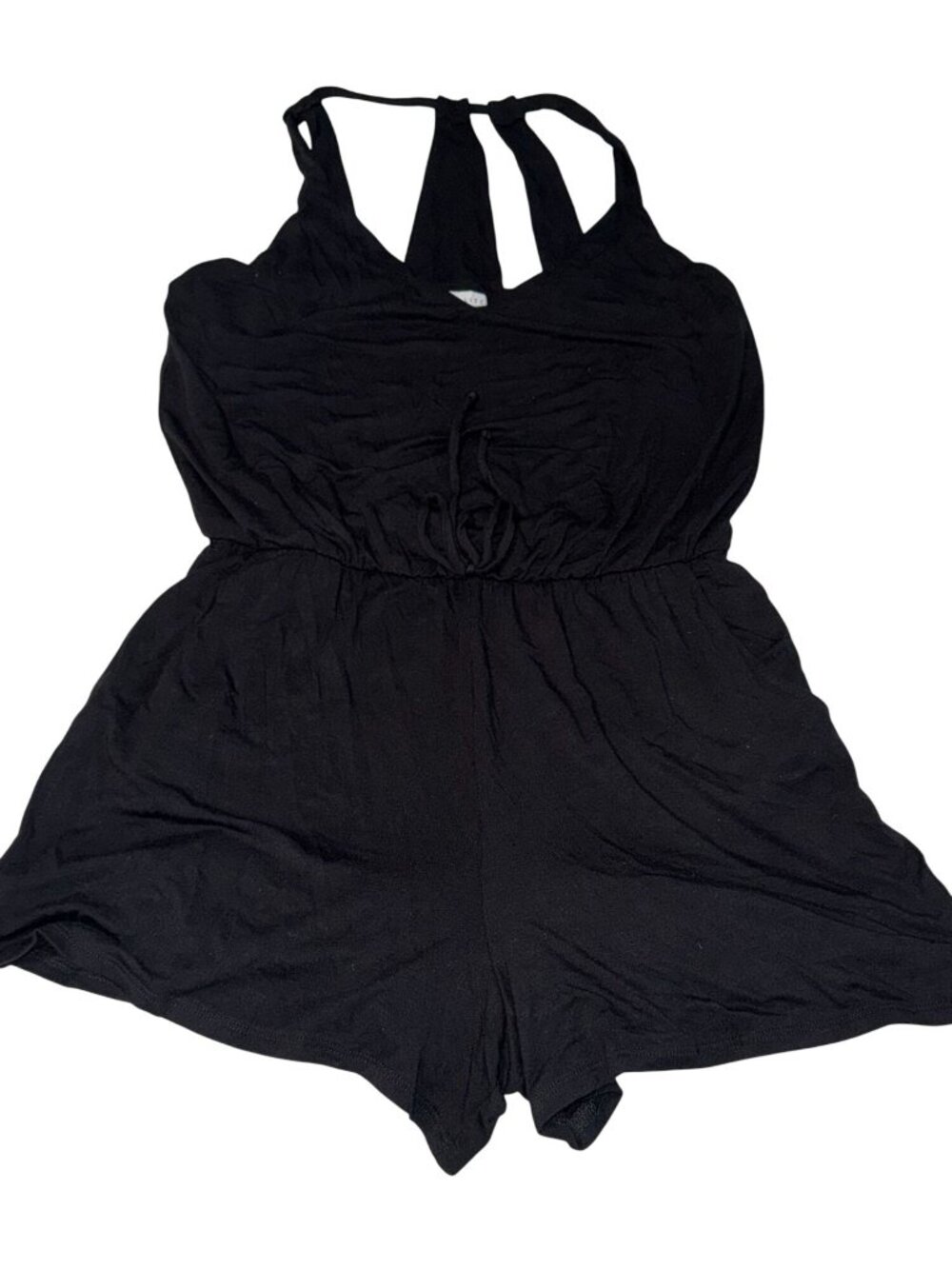 Socialite Womens Black Sleeveless Romper S